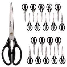썬샤인 피올라 이지멀티 고기 가위 SKS-01, 블랙, 20개