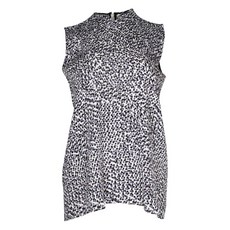 셀린느 중고 폴카 도트 민소매 탑