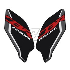 For Honda CBR 650R 20192022 Motorcycle Accessorie Side Tank Pad Protection Knee Grip Traction, [1] Black