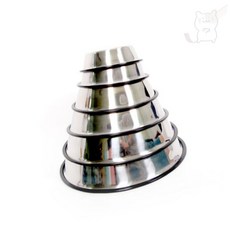 서지스토어 펫 밥그릇 대형견 스텐 식기 강아지캠팽밥그릇, XS