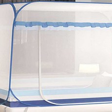 [MODO스토어] 사각 원터치 침대모기장 150x200cm 블루