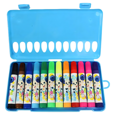 紫鼠 12色可水洗彩色筆 NO.1009 彩色水彩筆組, 1套