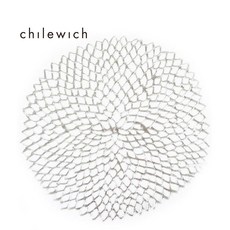 Chilewich 美國 大麗花 Dahlia 系列 圓餐墊 (36*39cm) 銀色, 1個