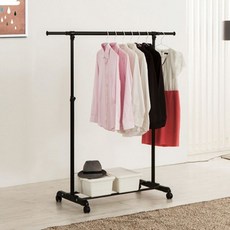 이동식 행거 1단(D) 블랙 b2o+411nw