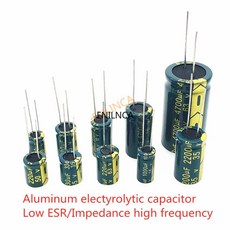 고주파 ESR 알루미늄 커패시터 20 10V 220UF 1000UF 330 470UF 100UF 400V 2200UF 16V 25V 1500UF 35V 330UF 680UF 50V, 100V68UF 10PCS