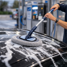 솔브하우스 기스방지 길이조절 세차밀대, 1개, 회색