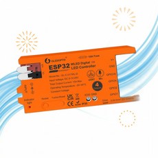 Sogledwow RGB 컨트롤러 ESP32 WLED LED 스트립 조명 4채널 출력 15A 퓨즈 링크 WW