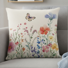 서플라이랩 디자인 프린팅 쇼파쿠션 컬렉션 국산솜포함, 29검은나비