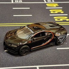 【台灣出貨】1:43合金超跑模型車，仿真警車合金模型，兒童玩具賽車, 布加迪【黑】, 1個