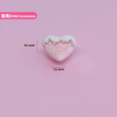 50개 미니 플랫백 큐트 리본 블랙 하트 발렌타인 카보숑 레진 장신구 매니큐어 액세서리 DIY 네일 장식, 12 No.14