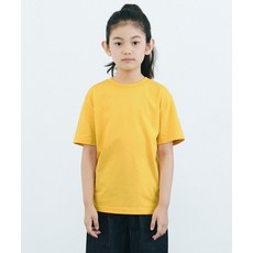 무신사 스탠다드 MUSINSA STANDARD KIDS 릴렉스드 크루 넥 티셔츠 [멜로우 옐로우] MKCTS5K04-MY 418565