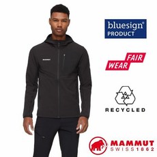 【MAMMUT 長毛象】男 防風透氣連帽外套 Madris Light 登山中層夾克 輕量防風保暖