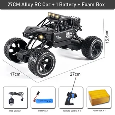 1:10 4WD RC카 라디오 리모컨 자동차 버기 오프로드 제어 트럭 소년 장난감 2.4G, 01 27 cm