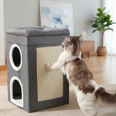 고양이 3층 숨숨집 아파트 구조 고양이 다묘하우스, 숨숨집-3층