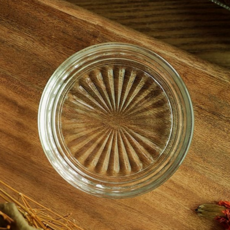 유리 컵 받침 원형 테이블 홈카페 투명 컵 받침 코스터, 16Ry362 유리받침