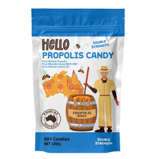 헬로 프로폴리스 캔디 함량2배 목 감기 기침에 좋은 사탕 더블 스트랜스, 140g, 1개
