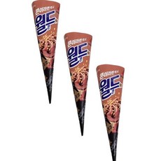 롯데웰푸드 월드콘 초코, 3개, 160ml