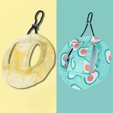 애완동물여름모자 귀달이햇빛차단 소형견고양이, S 머리 둘레 28CM 약 1 0 3 5kg, 레몬 옐로우 아보