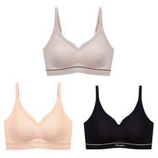 豐盈優質無縫無鋼圈運動內衣 3件組