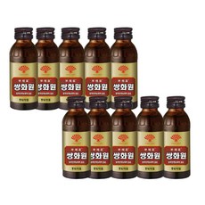 동화약품 부채표 쌍화원 10병 쌍화탕음료 자양강장제, 100ml