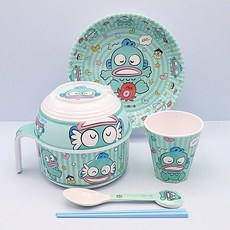 산리오 한교동 라면용기 멜라민 시리얼볼 그릇 머그컵 스푼 그릇 접시 세트, 옵션3