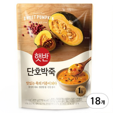햇반 단호박죽, 18개, 420g