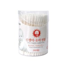 (10 세트) 이지스 유아용 순면 멸균면봉200개입 (원형) 종이면봉