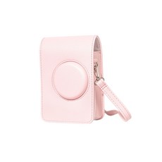 MINI EVO拍立得副廠保護皮套，精緻皮革保護套，復古時尚相機包, 1個, 粉色