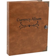 120 포켓 통화 앨범 지폐 수집 도서 수집가를 위한 소지자 용품40매, 40 Sheets