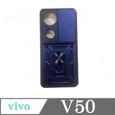 Vivo V50手機殼 鏡頭滑蓋 防摔保護殼 磁吸支架