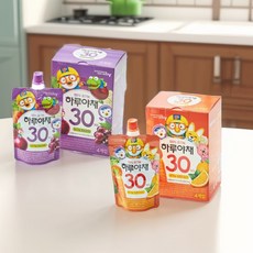 아이들 뽀로로 하루야채 2종 (4+4), 8개, 110ml