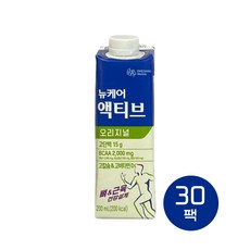 뉴케어 액티브 오리지널(구 골든밸런스) 200ml 30팩 노인 어르신 뼈 근육 단백질 영양식, 30개