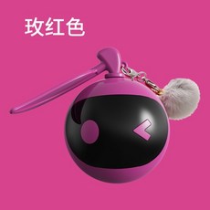 寵物電動球貓咪玩具 自動逗貓球 自嗨解悶 帶鳥叫聲, 玫紅色, 1個