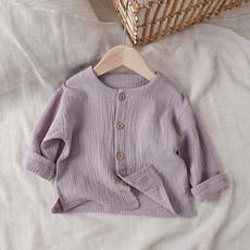 【2374人收藏】文藝範 春秋小童寶寶棉麻長袖外套 男女童薄款係扣純色開衫外搭