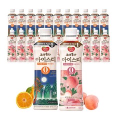 [동원] 보성홍차 아이스티 제로 500ml 한라봉12개 + 복숭아12개