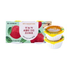 무농약 사과로 만든 온리퓨레, 200g (100g x 2개) 총 4개