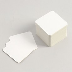 하나스마트 종이카드 무지 아트페이퍼 100매 6x6cm 팝업카드 스몰카드