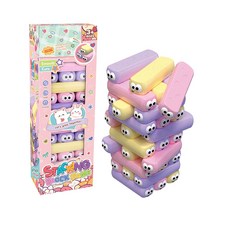 Stacker's積木疊疊樂玩具，30塊積木，顏色認知，手眼協調訓練，親子互動, 馬卡龍色, 1個