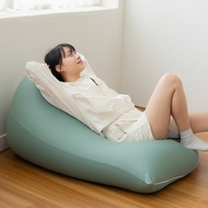 LINU 리누 꿀바른 빈백 대형 1인 쇼파 북유럽스타일, 다이노그린