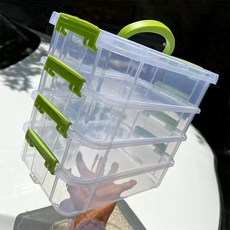 裝玩具積木小顆粒零件雜物收納盒工具分類盒子分格抽屜儲物整理箱