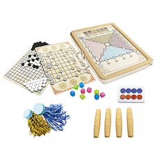 오징어게임 민속 전통놀이 제기차기 윷놀이 오목 장기 공기 패밀리 보드게임 (5종세트), 상세 설명 참조, 1개