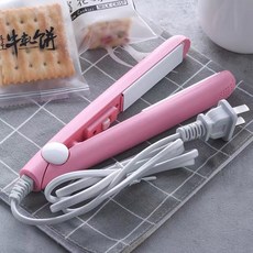 封口機 封口夾 平板紋 波浪紋 插電式封口夾 一秒封口 免電池 環保快速, 1個, 封口機-平板(顏色隨機)