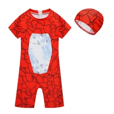 고릴라 태그 수영복 만화 재미있는 목욕 속건성 세트 모자 포함 여름 해변 휴양지 파티 의류