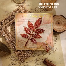 금속 책갈피 빈티지 잎 체인 펜던트 책 클럽 연인 친구를위한 도구, The Felling Fun