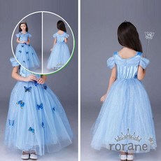 쌍문상회 지금 필요한 아동드레스 반팔 공주드레스 나비 신데렐라드레스 신디 할로윈드레스 여아드레스 여아 k31872EA