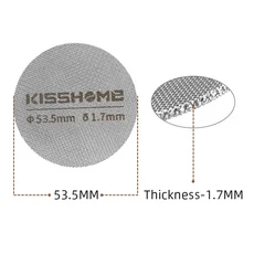 [호환제픔] 커피 퍽 스크린 51mm [브레빌 호환용품] Sage 드롱기 호환 재사용 필터 에스프레소 머신 바리, 12 53.5mm 1.7mm