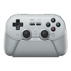 [국내정발] 8BitDo Pro 3 Bluetooth Gamepad - pro3 게임패드, Gray