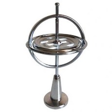 금속 자이로스코프 팽이 회전 밸런스 반중력 스피너, 실버