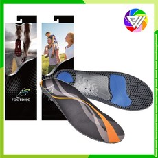 FootDisc 富足康科技足墊 PTV 強效運動款 橘色支撐款 - 站立/健走/跑步/球類運動適用, 1個