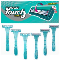 도루코 Touch3 일회용 3중날 면도기, 1개입, 20개
